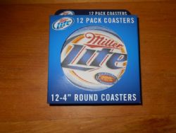 Coasters: Miller Lite Pack of 12